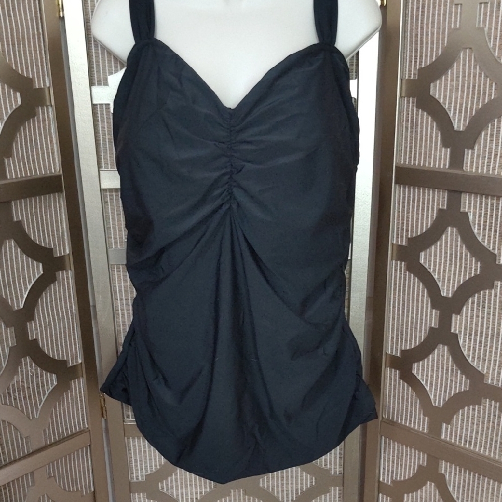 Black XXXL Swim Tankini Set